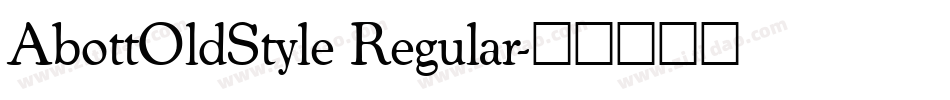 AbottOldStyle Regular字体转换